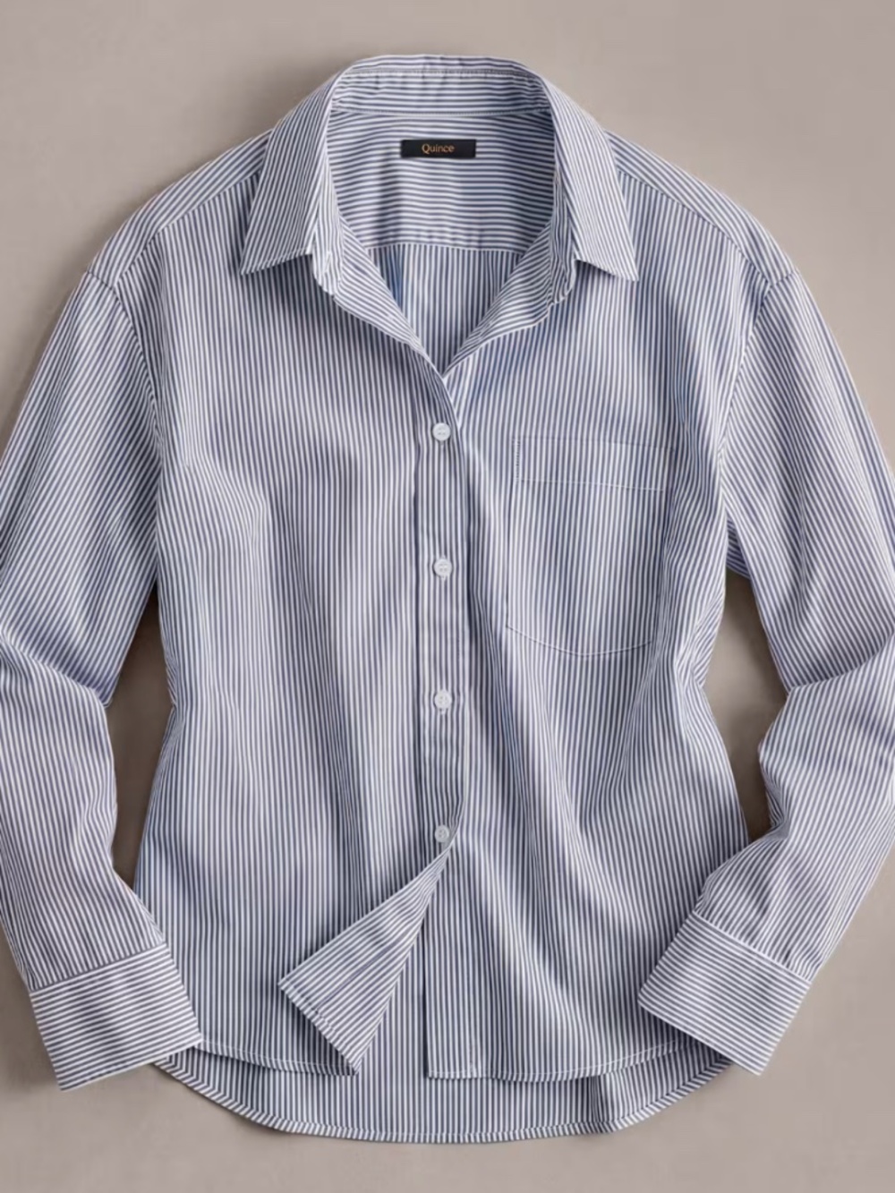 100% Organic Cotton Poplin Long Sleeve Shirt